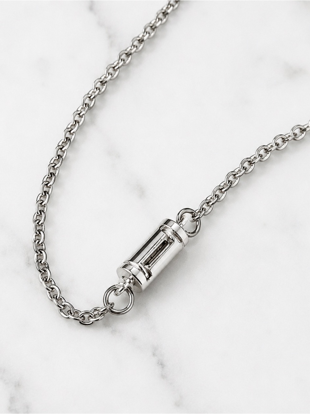 Handmade Nautical Charm Necklace with Freedom Clasp | Anchor Fish Compass Charms - Picture 5 of 7